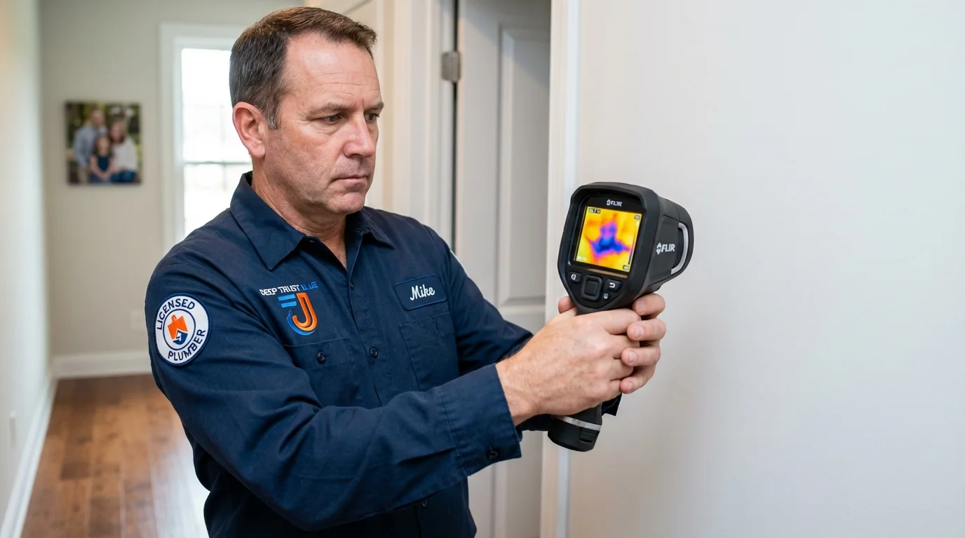 Thermal imaging leak detection by Johns Plumbing LLC in Forreston